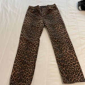 Unworn Zara Cheetah Jeans